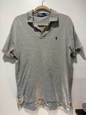 Polo by Ralph Lauren Light Gray Short-Sleeve Polo with Navy Pony